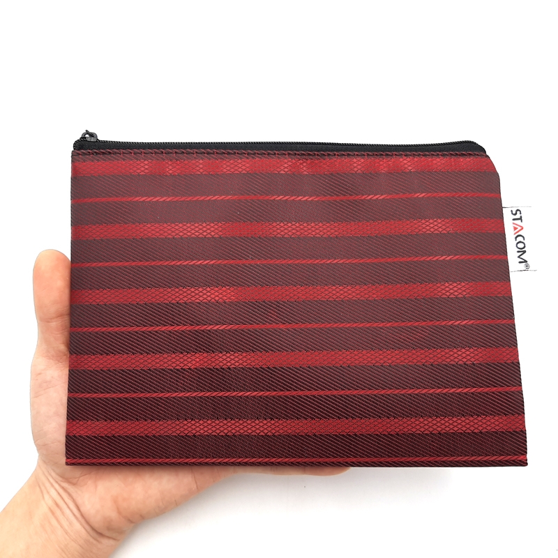 Bộ 2 Túi Đựng Có Khóa Kéo, Chống Nước (Zipper Bag) Stacom B6 - 19x14 cm - Màu Đỏ