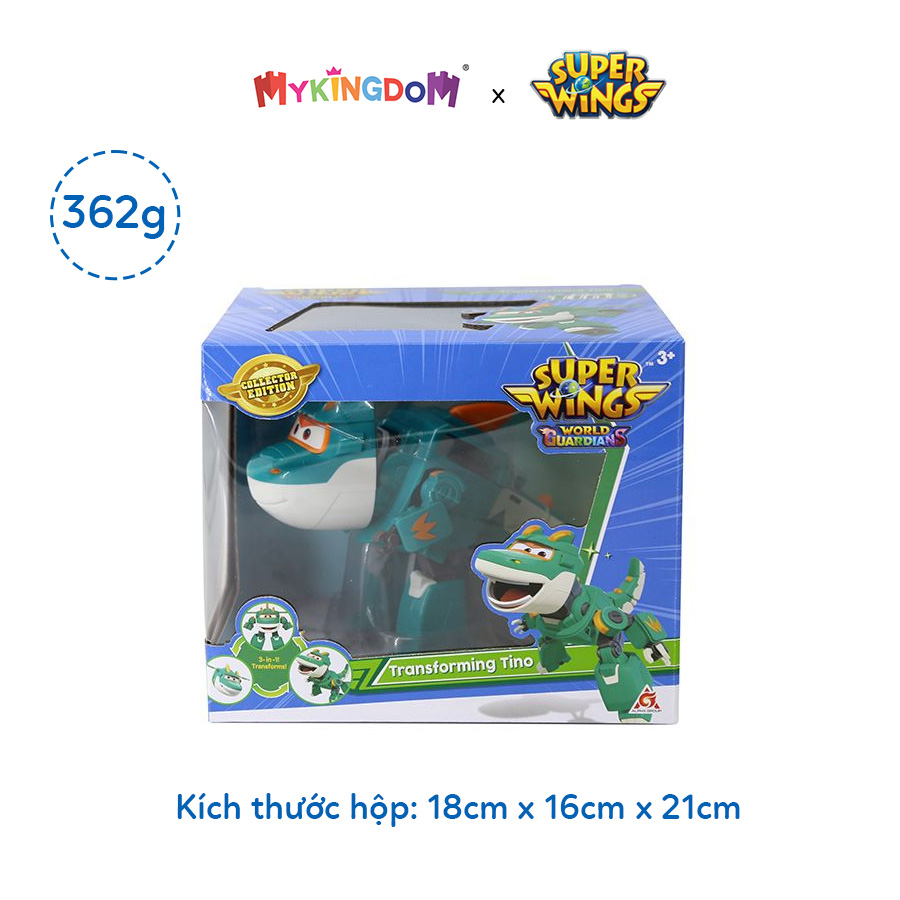 Đồ Chơi SUPERWINGS Robot Biến Hình Cỡ Lớn Khủng Long Huyền Thoại Tino YW760237