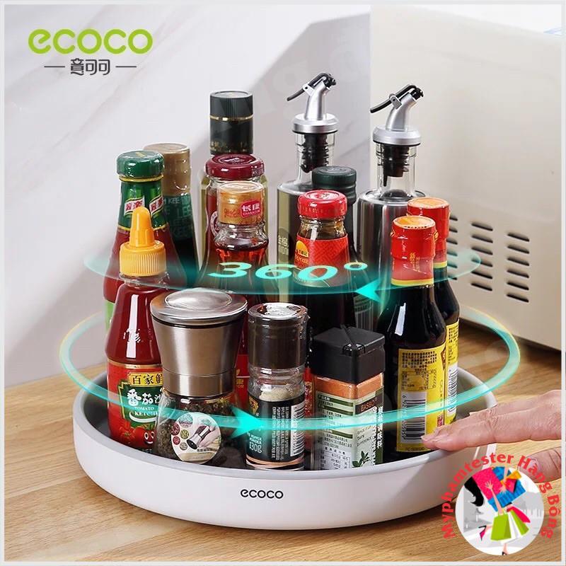 (Ecoco SIÊU RẺ) Khay xoay tròn 360 độ Ecoco thông minh 2 size