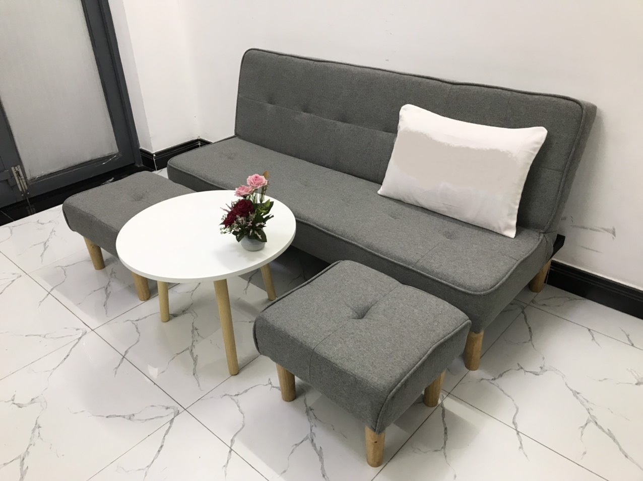 Bộ sofa bed 1m7x90 sofa giường phòng khách sivali4 sopha salon