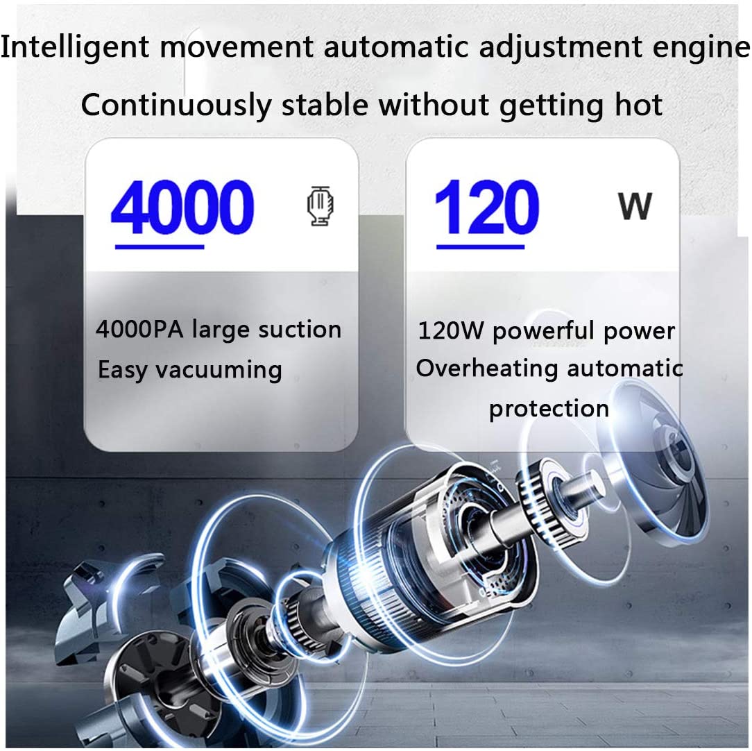 Máy hút bụi cầm tay cho xe hơi JR9801 Dalugi có dây dài 4.5m - Hàng chính hãng - Đen