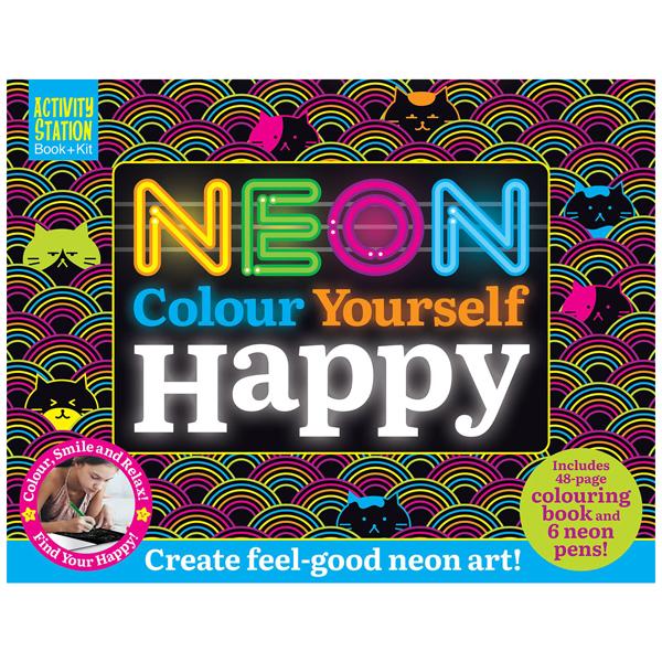 Neon Colour Yourself Happy (Activity Station Book + Kit)