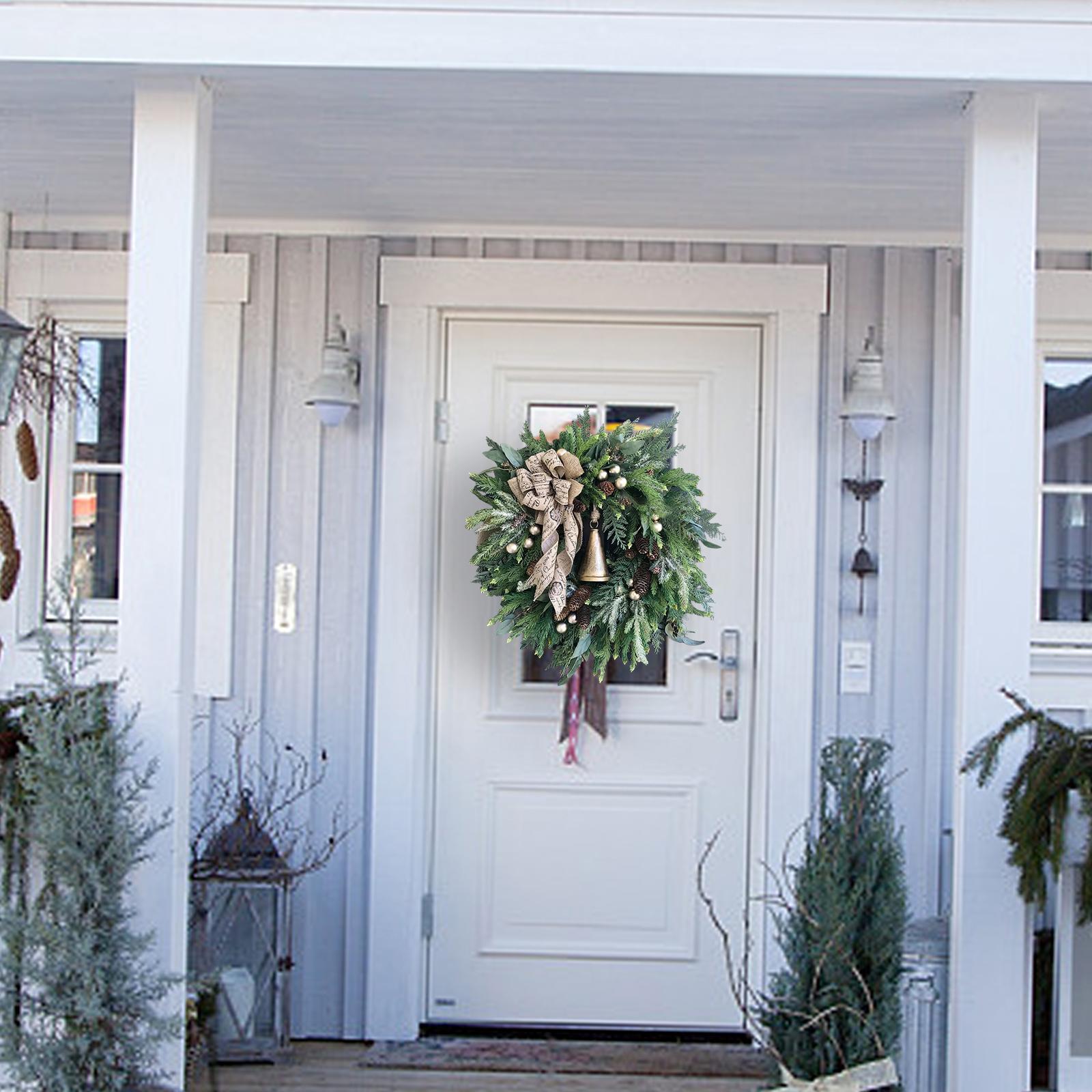 Artificial Wreath Christmas Winter Wreath Garland for Door Wedding