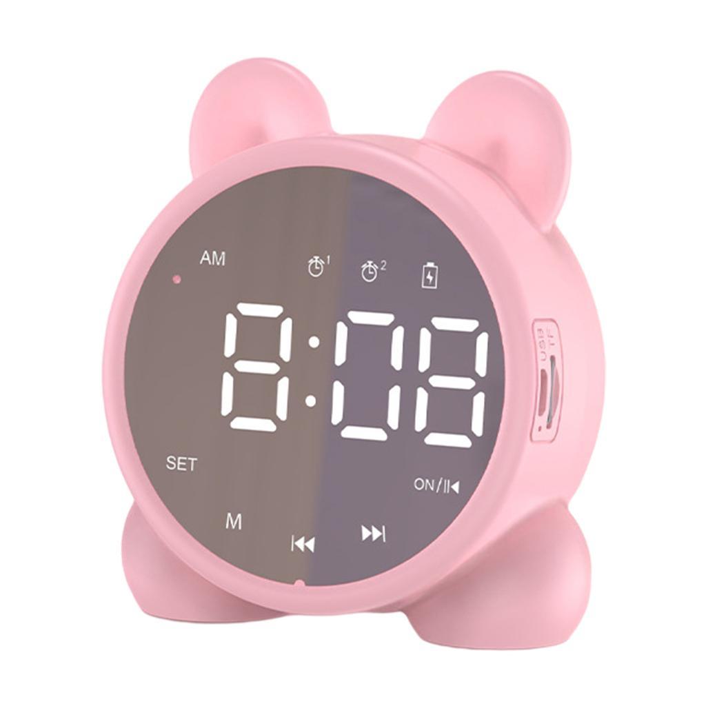 2x Bluetooth Speaker Alarm Clock USB Charging Handsfree  Room