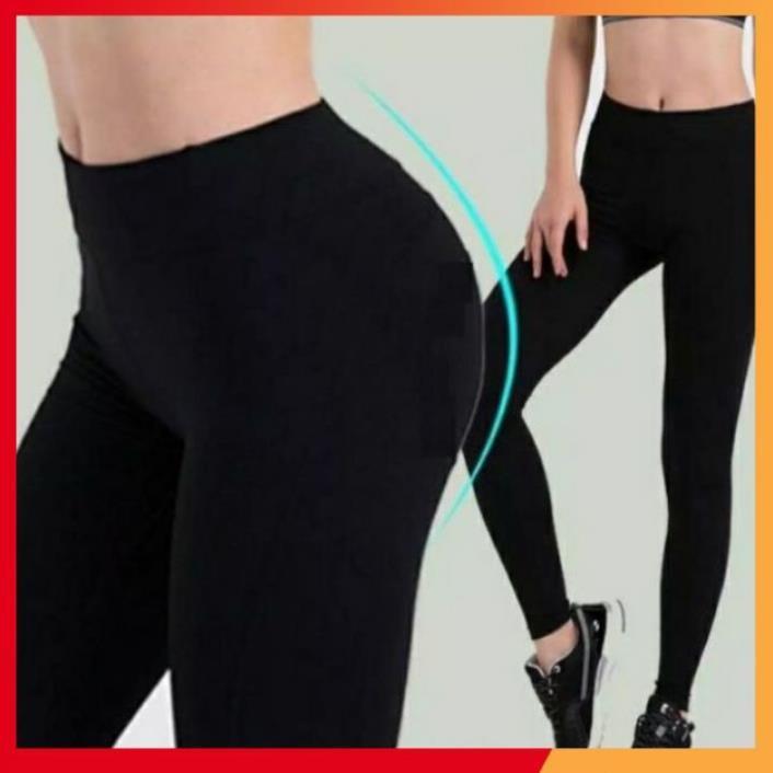 Quần Legging Dài Nữ Chất Cotton Loại 1 Thoáng Mát Cạp Cao Gen Bụng Co Giãn Cực Tốt