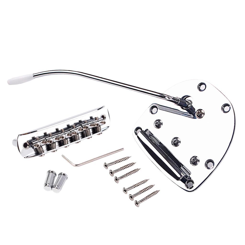 5-way Switch Toggle w/ Black Yellow White Knob Tips + Guitar Tremolo Bridge