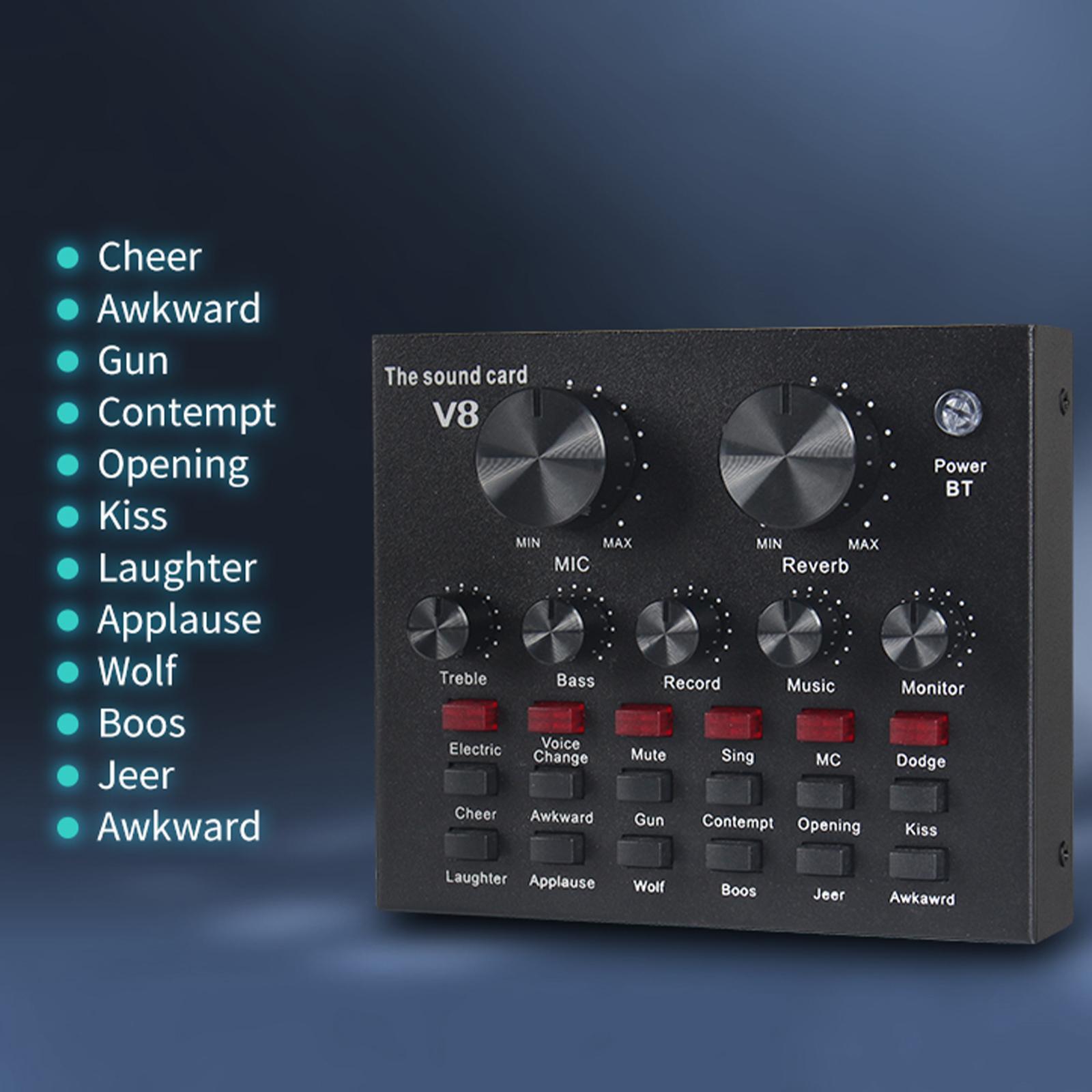 Voice Conversion Sound Card for Karaoke Living Broadcast Chat On Style A