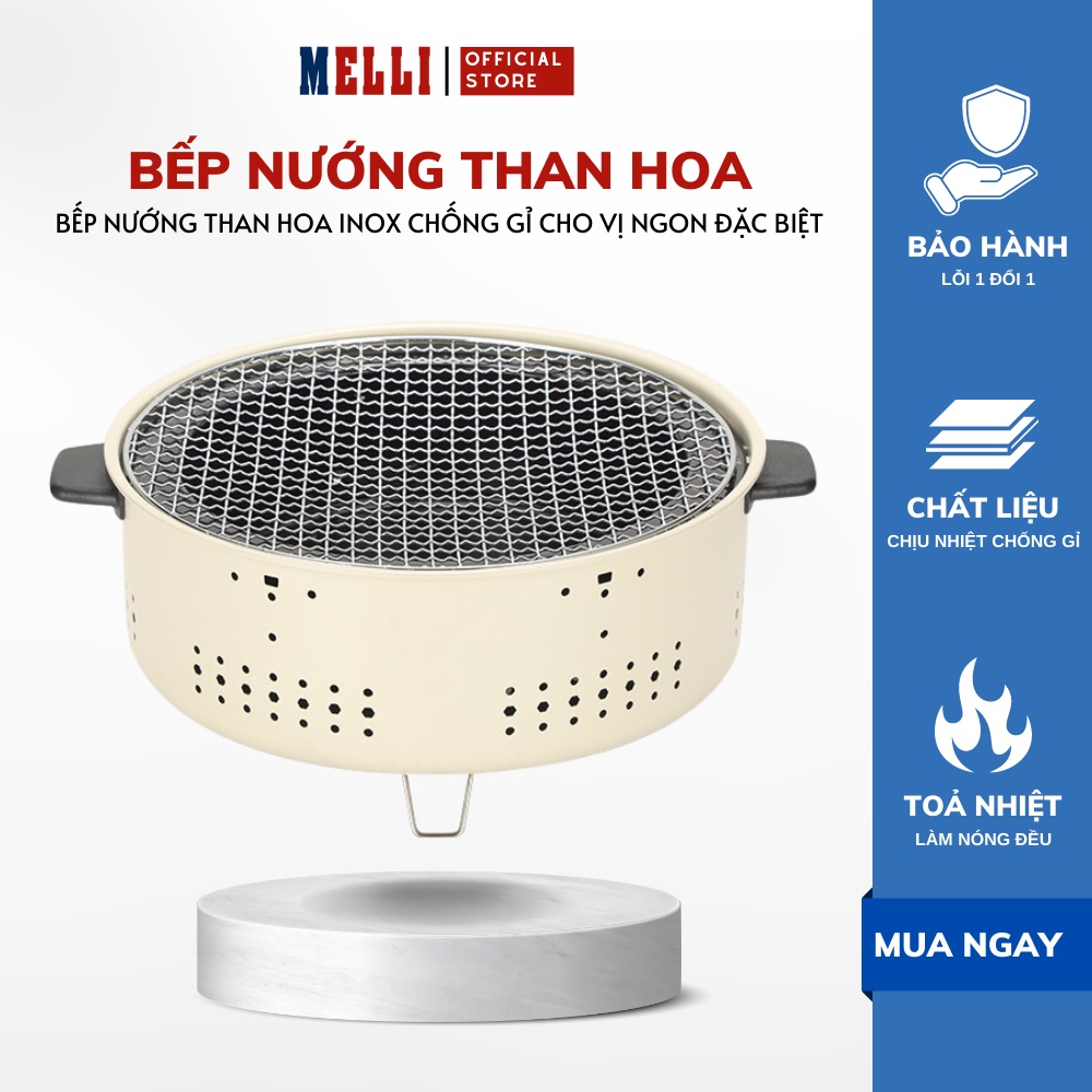 Bếp Nướng Than Hoa Không Khói,chất liệu thép không gỉ ,chịu nhiệt,có chân phụ chắc chắn, an toàn