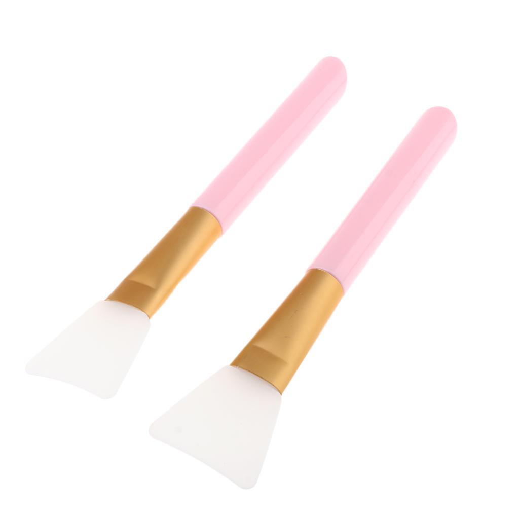 2x Silicone Face Mask Brushes Hairless Tools Pink