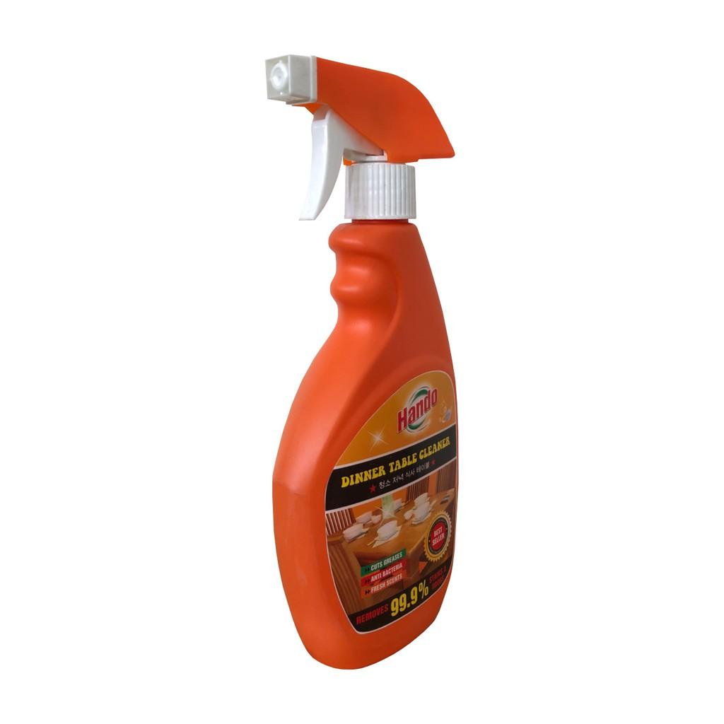 Chai lau bàn ăn khử mùi diệt khuẩn Hando 500ml