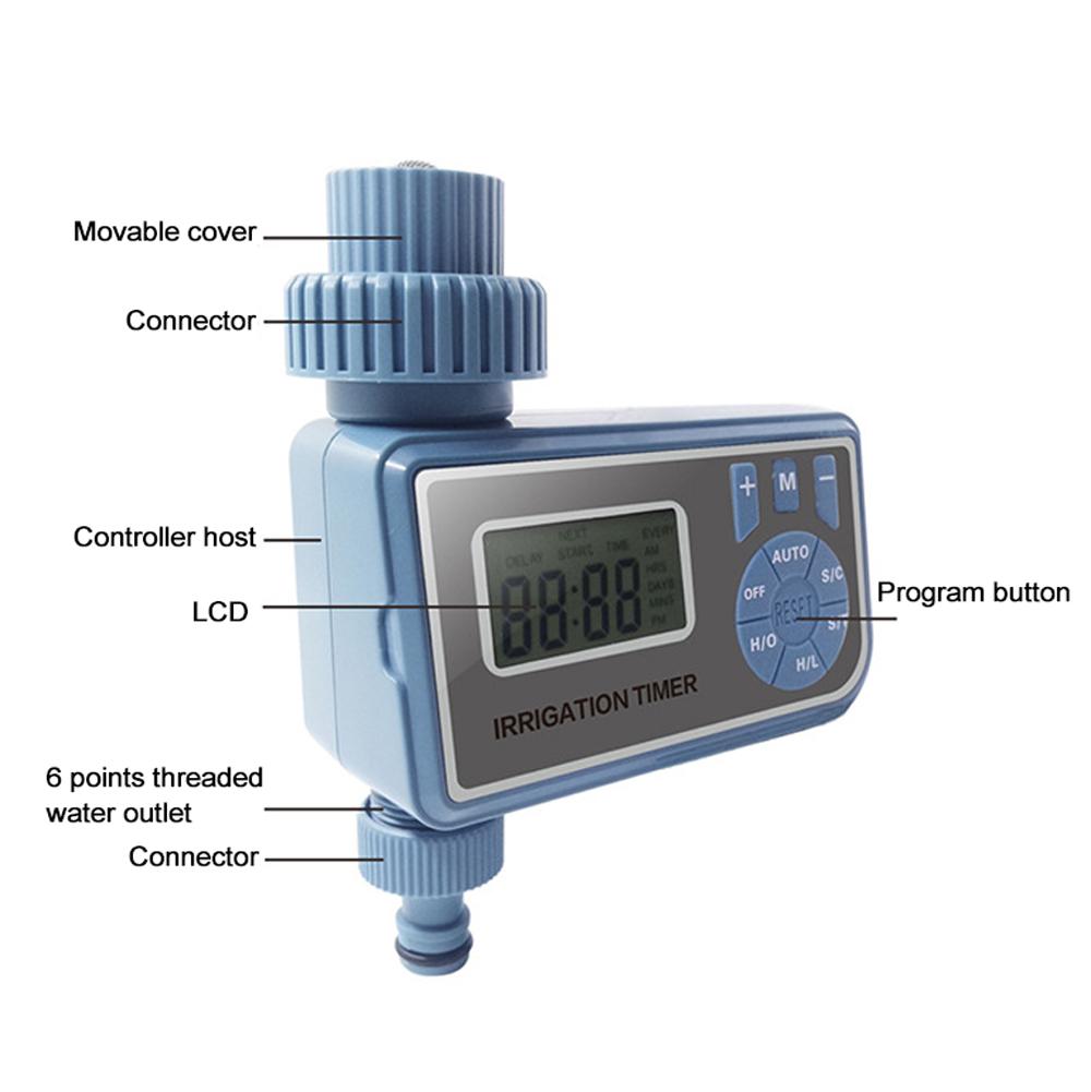 LCD Screen Garden Irrigation Control Device Auto Water Saving Irrigation Controller Digital Plant Watering Timer