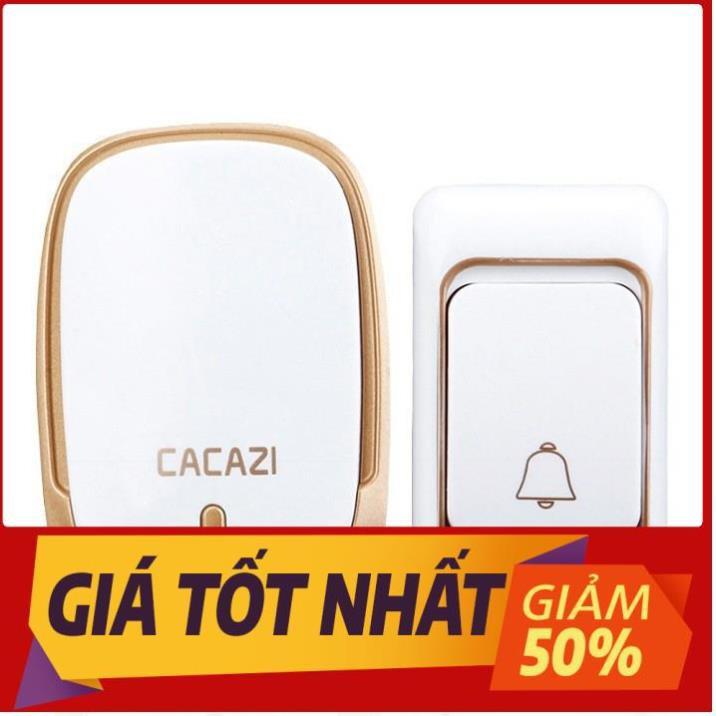 Chuông cửa không dây thông minh cacazi k01 báo khách điều khiển từ xa 300m chống nước cao cấp