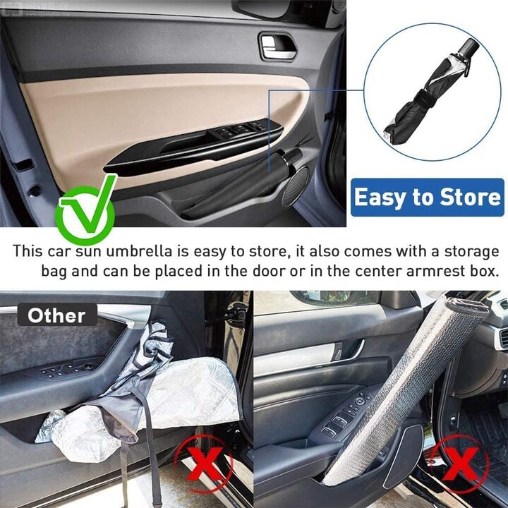 Ô che nắng, chắn tia UV kính lái ô tô đa năng kích thước 80*145cm