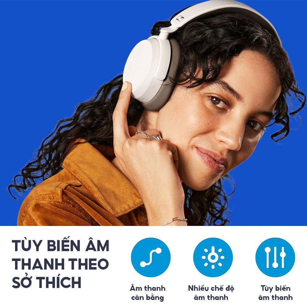 [NEW 2024] Tai nghe SENNHEISER ACCENTUM Plus Wireless ANC cáp sạc TYPE C - Hàng Chính Hãng Bảo hành 24 tháng