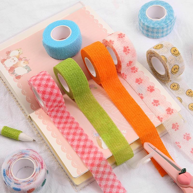 Thể thao tự dính bọc băng b băng đàn hồi ngón tay khớp đầu gối dụng cụ thể thao palm first sid kit chống ngón tay bảo vệ Color: White