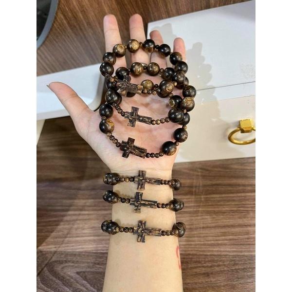 Charm thánh giá trầm tốc mix vòng