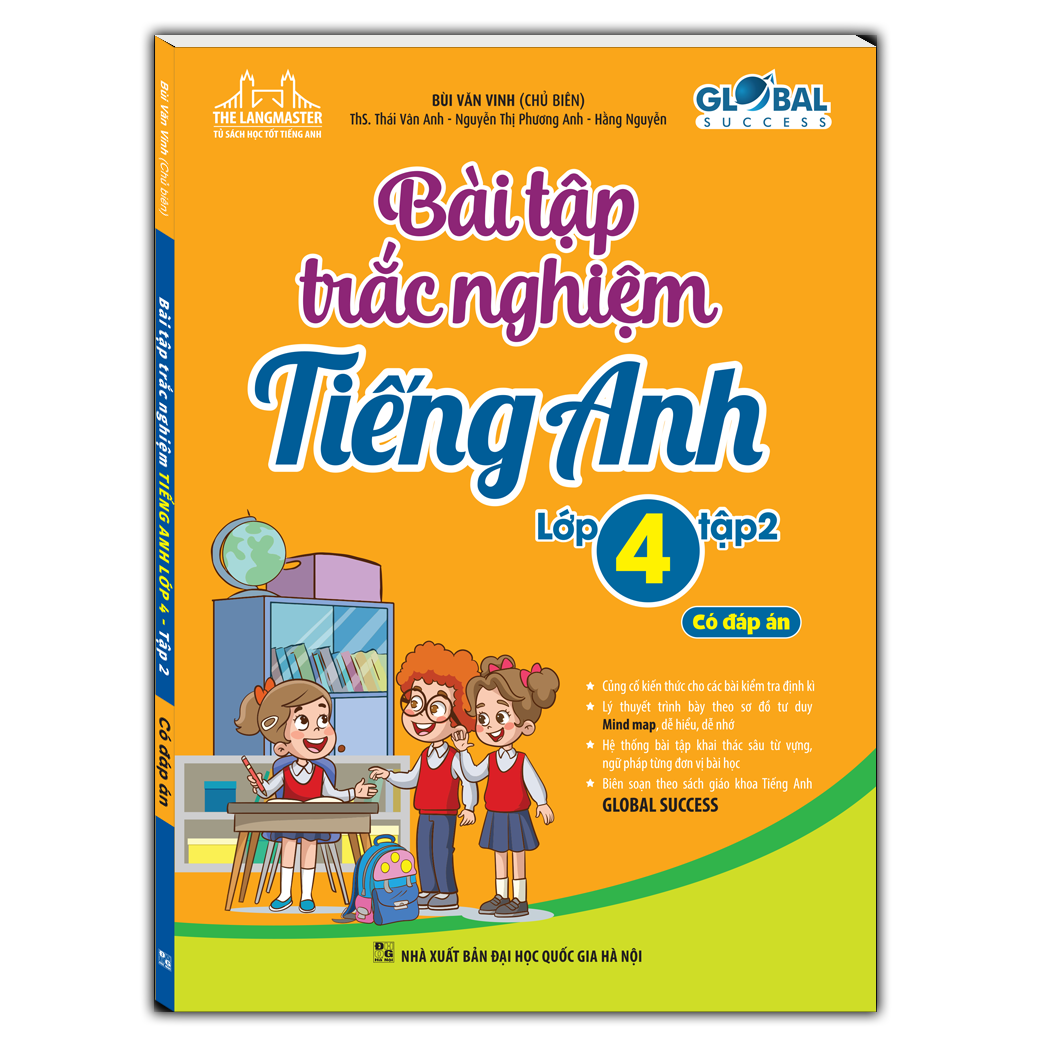 Sách GLOBAL SUCCESS - Bài Tập Trắc Nghiệm Tiếng Anh Lớp 4 Tập 2 - Có đáp án