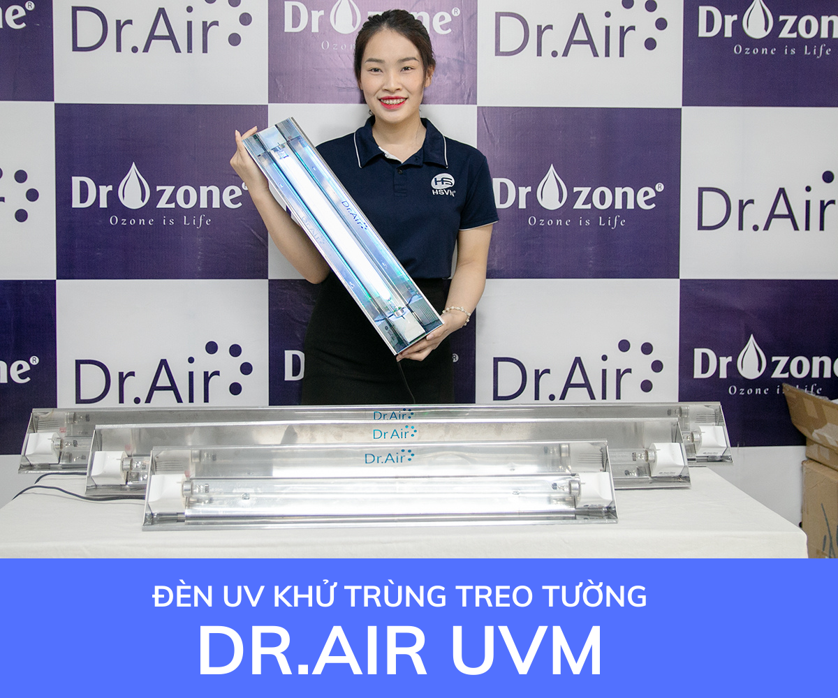 Đèn UV khử trùng treo tường Drzone Ozone is Life Dr.AirUVM công suất 15W-45W - Hàng chính hãng