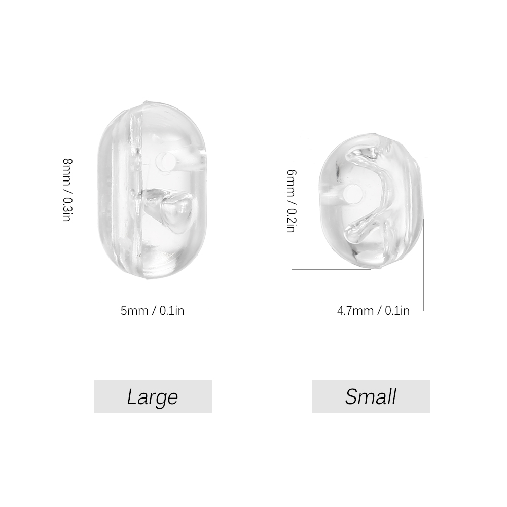 Set 100 hạt phụ kiện câu cá hình oval bằng nhựa trong suốt