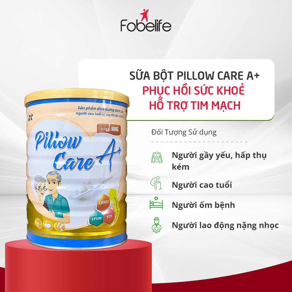 Sữa Bột Cho Người Lớn Phục Hồi Sức Khỏe Sau Khi Ốm Tăng Sức Đề Kháng Bổ Sung Vitamin Khoáng Chất Pillow Care A+