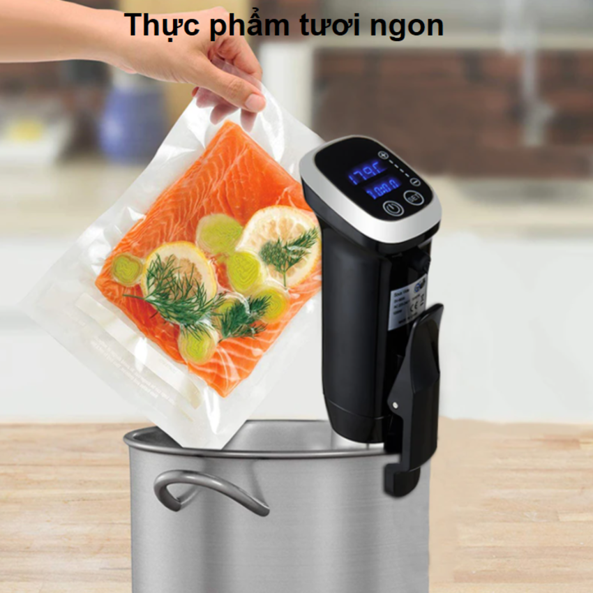Máy nấu chậm Sous vide BioloMix SV-8008 Công suất 1200W Điều khiển màn hình LED - HÀNG NHẬP KHẨU