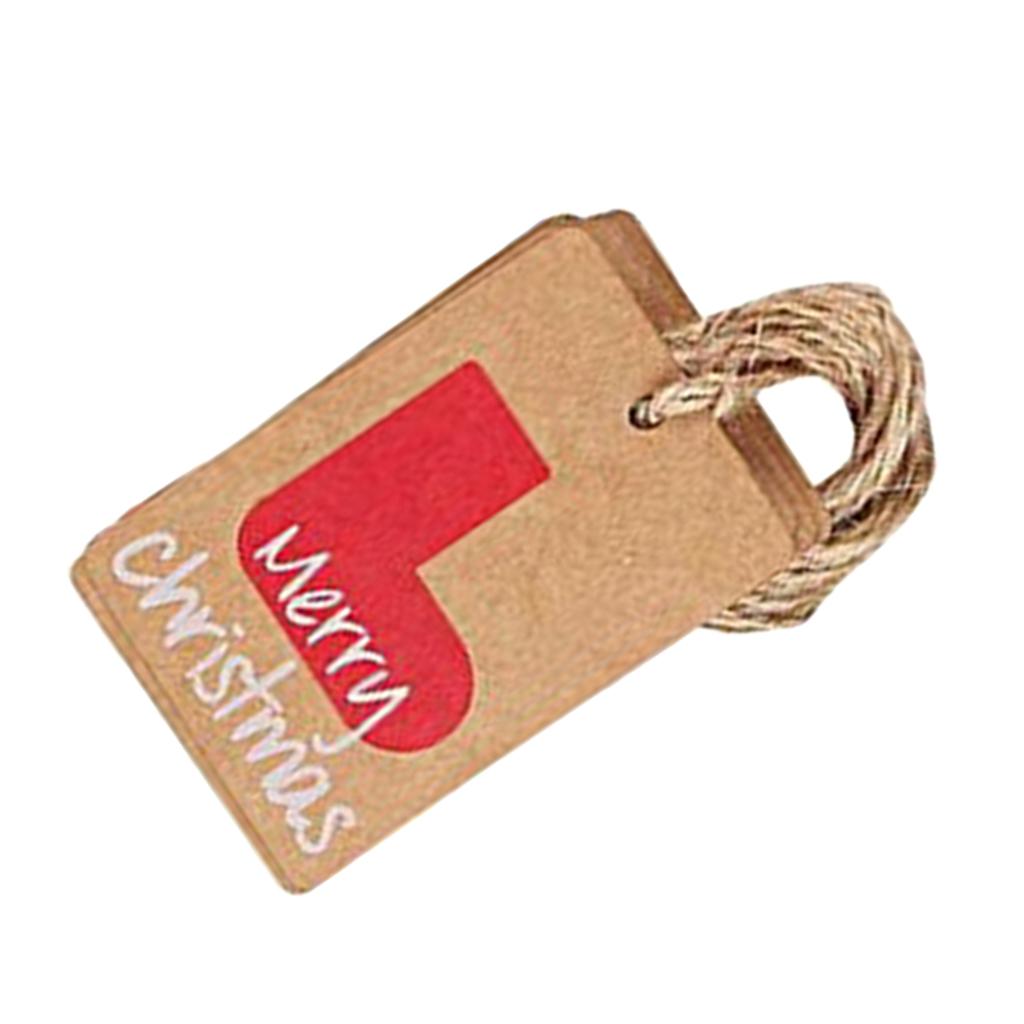 100 Pcs / Set Gift Tag Paper Tag Hanging Labels Hanging Tags Signs Pendant Paper Labels