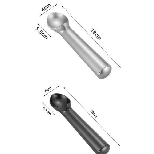 muỗng thìa gang đúc múc kem, sữa chua trân châu, muôi múc hoa quả khoét thịt viên cao cấp không gỉ dụng cụ pha chế