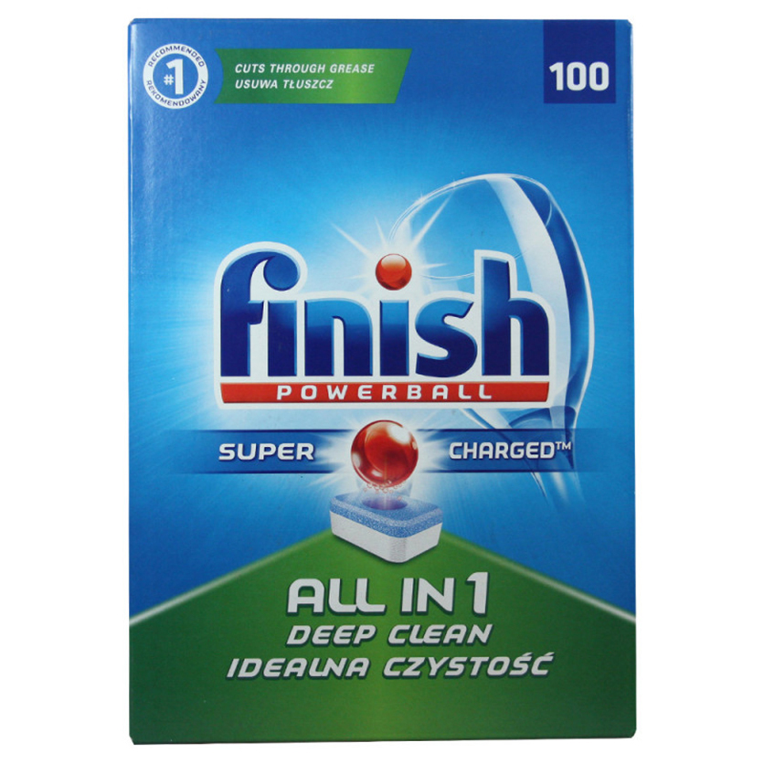 Hộp 100 viên rửa chén Finish All In 1 Dishwasher Tablets PTT04592