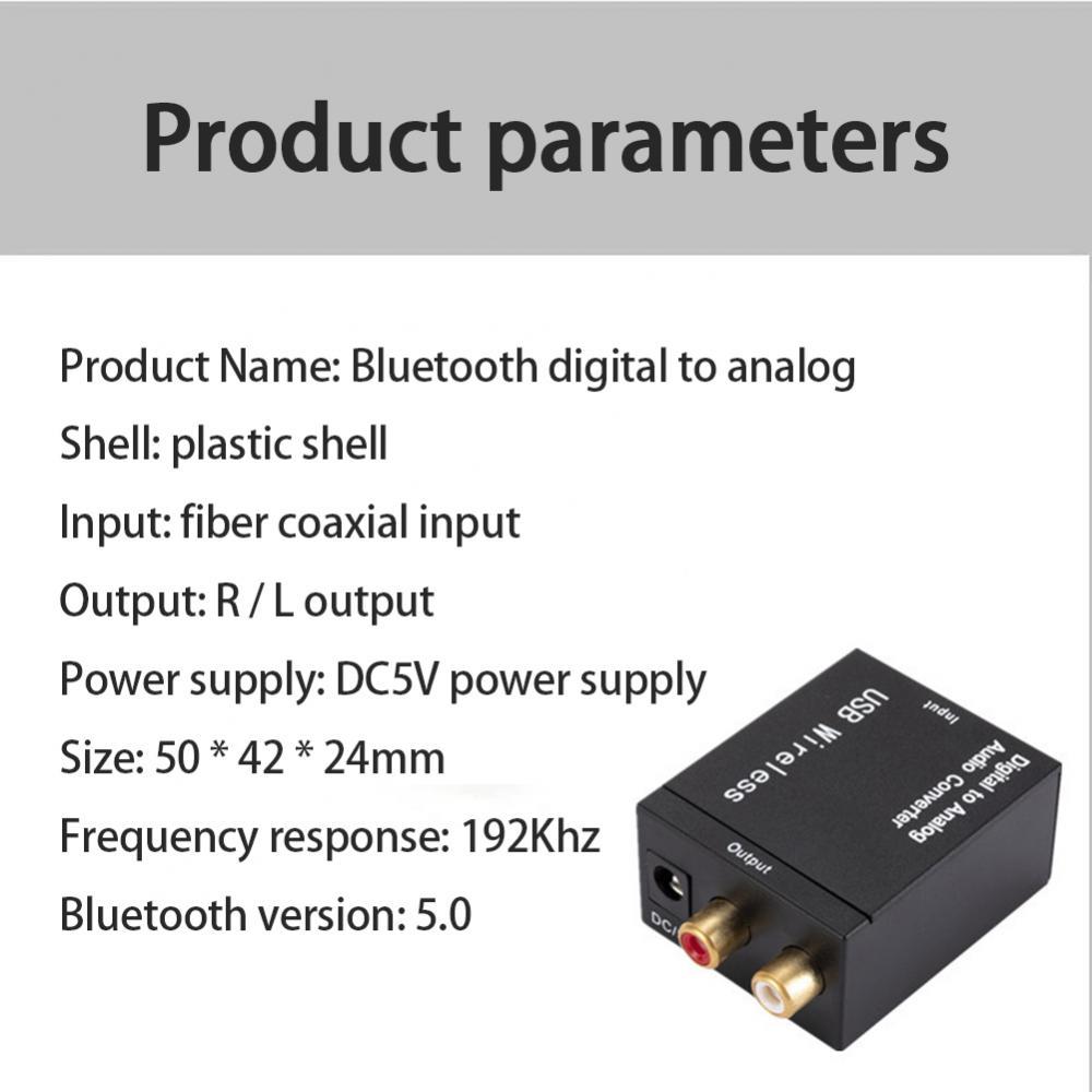 Tiêu Thụ Điện Năng Thấp Khuếch Đại Bộ Giải Mã Dc5v 192khz/24-bit Thông Số Âm Thanh Kỹ Thuật Số Sang Âm Thanh Analog Di Động 1 Cái