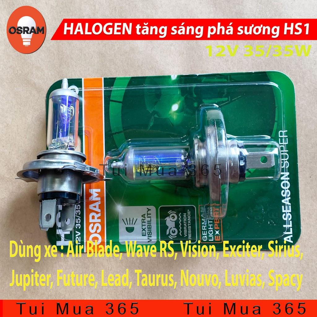 Bóng đèn HS1 tăng sáng phá sương HALOGEN OSRAM Air Blade, Wave RS, Vision, Exciter, Sirius, Jupiter, Future