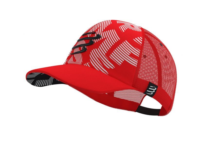 Mũ Chạy Bộ Compres Trucker Cap - Red/White