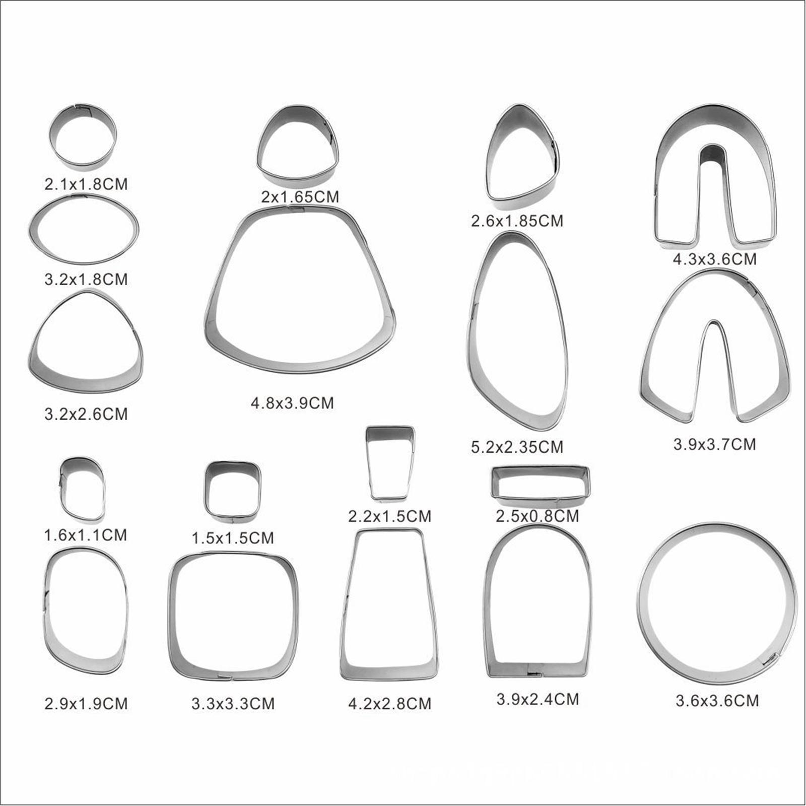 18 Pieces Polymer Clay Stainless Steel DIY Handmade for Earring