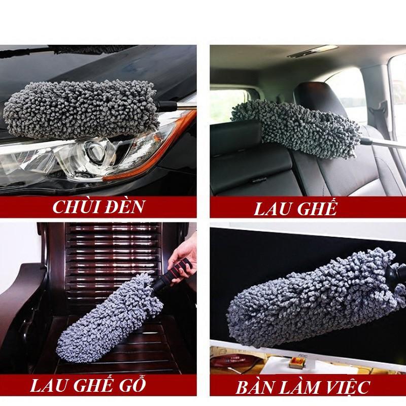 Chổi tròn lau xe nano ô tô, dùng trong nhà hay văn phòng, ô tô