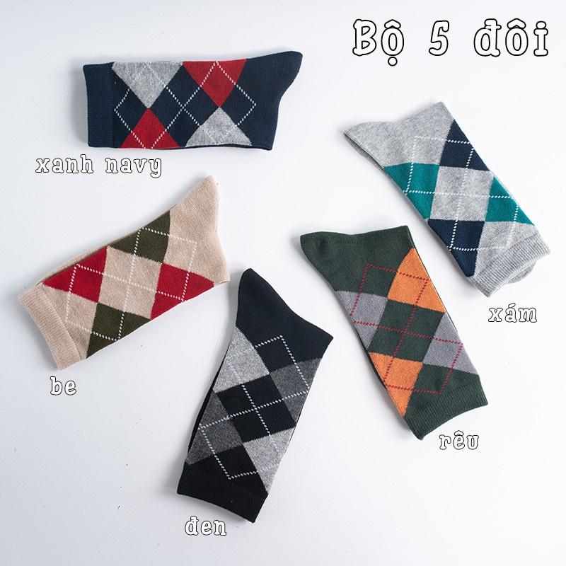 Tất Vớ Nam Quả Trám 2, Vớ Cao Cổ Đi Giày Tây Công Sở, Tất Cao Cổ Chất Liệu Cotton Cao Cấp Hàng Dệt Kim Xuất Khẩu Camcam