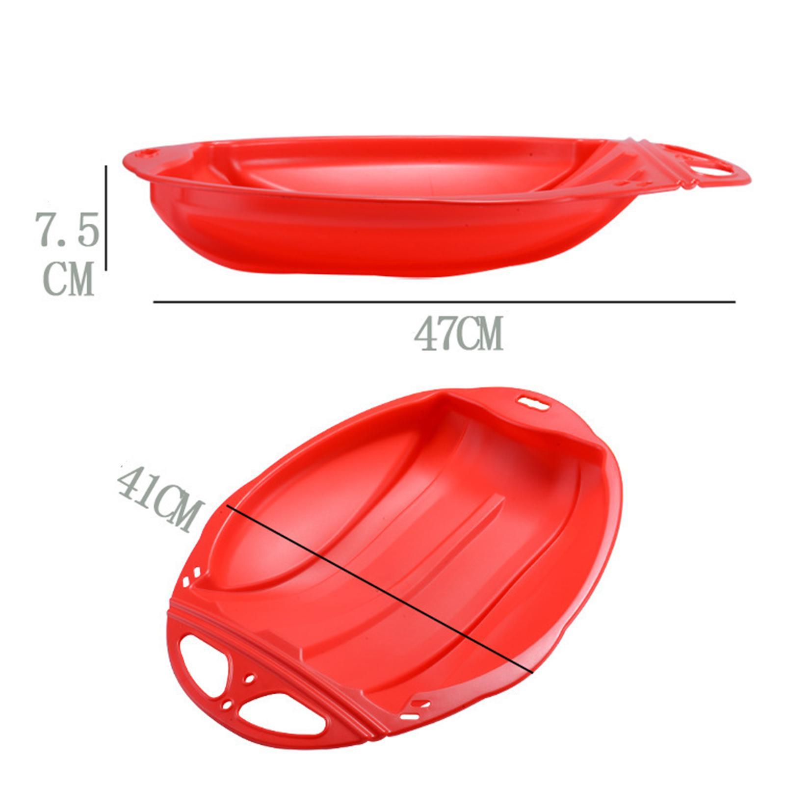 Portable Kids Snow Sled Sledge Toboggan Downhill Skiing Board Outdoor Luge Sleigh for Boys Gift