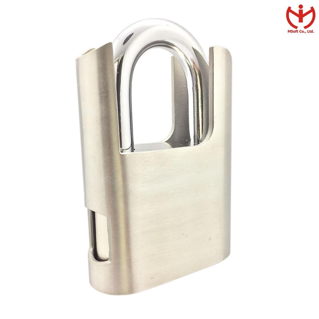 Ổ khóa chống cắt REAL SAC 60 - 70 thân kẽm bọc inox 4 chìa vuông - MSOFT