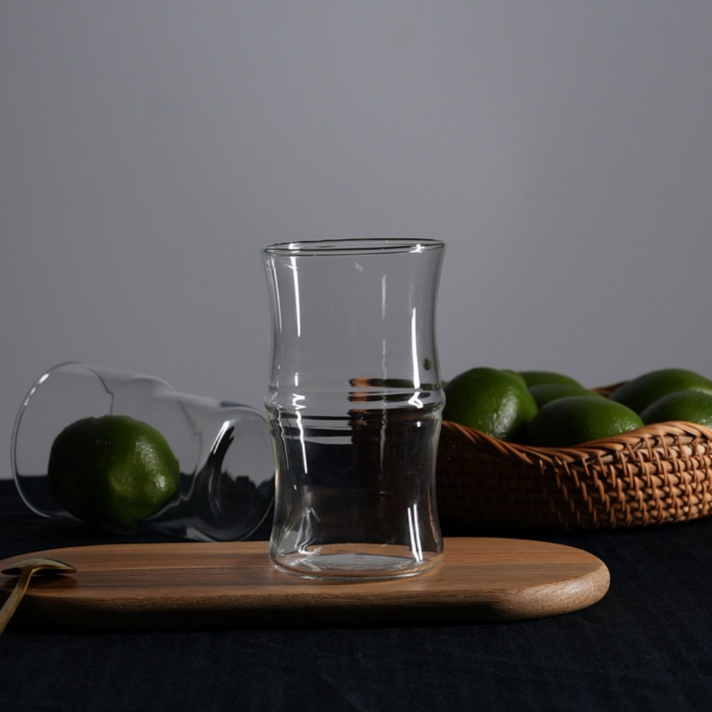 Ly thủy tinh ống tre 400ML siêu đẹp - Mã GPB47