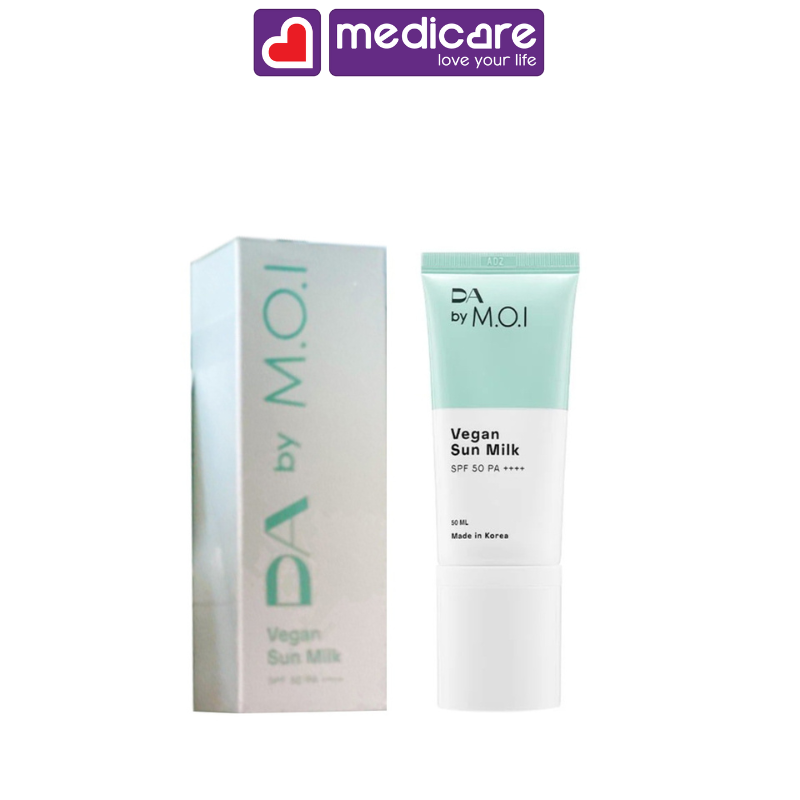 Kem Chống Nắng Thuần Chay M.O.I  DA By M.O.I Vegan Sunmilk SPF50 PA++++ 50ml