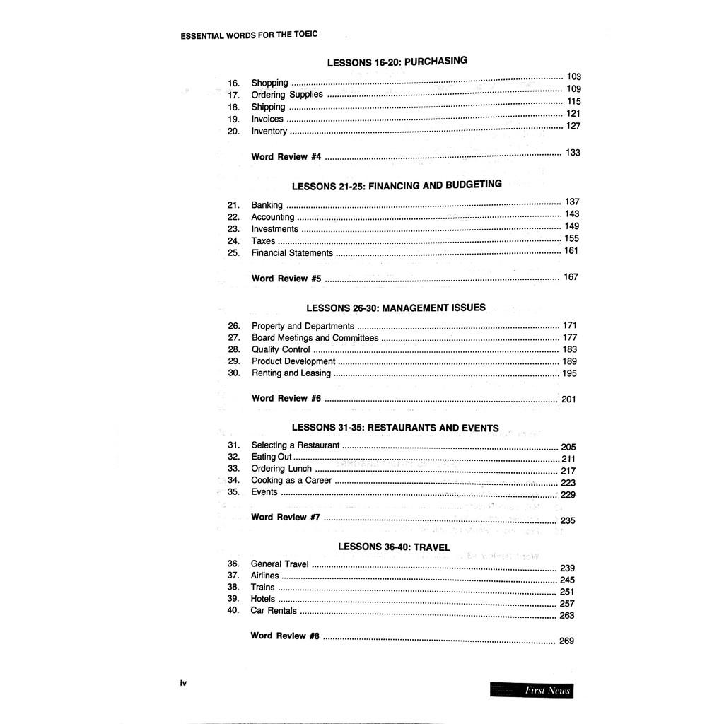 Sách - Barron's Essential Words For The TOEIC (6th Edition) - First News