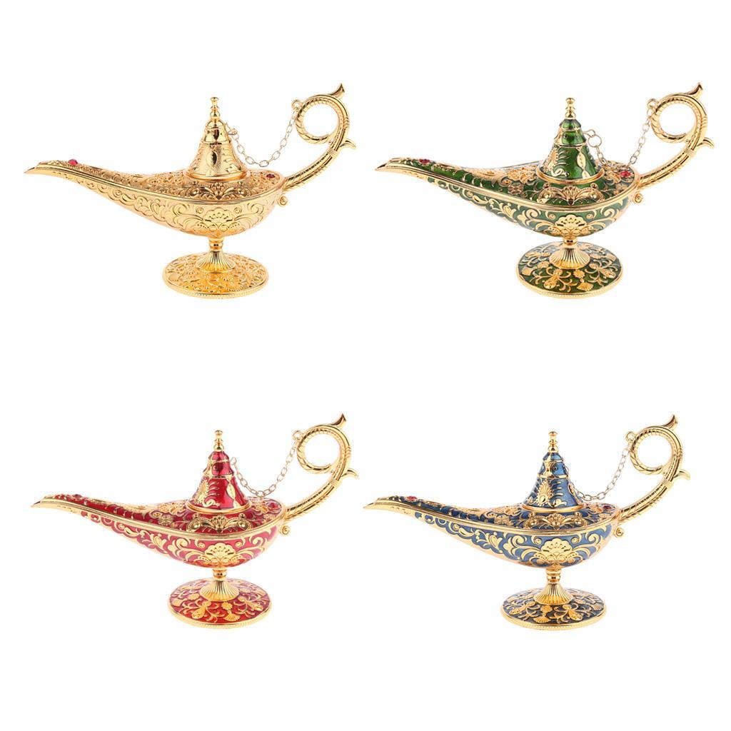 Aladdin Genie Lamp Light Wishing Tea Oil Pot Decoration Collection Arts Gift