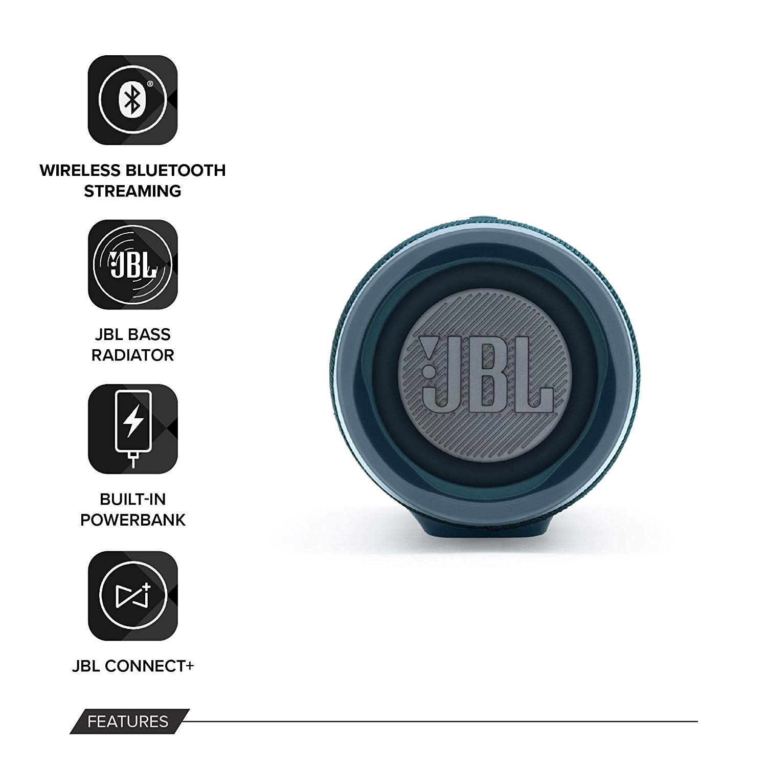 Loa Bluetooth JBL Charge 4 30W (màu xanh) - Hàng Nhập Khẩu