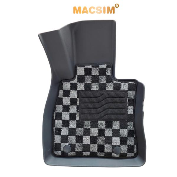 [CHÍNH HÃNG] Thảm lót sàn ô tô Mazda 2 2016- nay   Macsim – Ca rô, chuẩn phom, dễ vệ sinh (Mã 03)