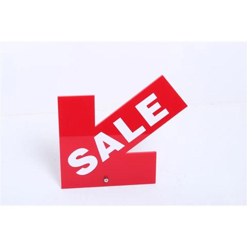 Bảng hiệu giảm giá, Tấm Standee trên kệ cho bảng khuyến mãi hàng hóa của cửa hàng