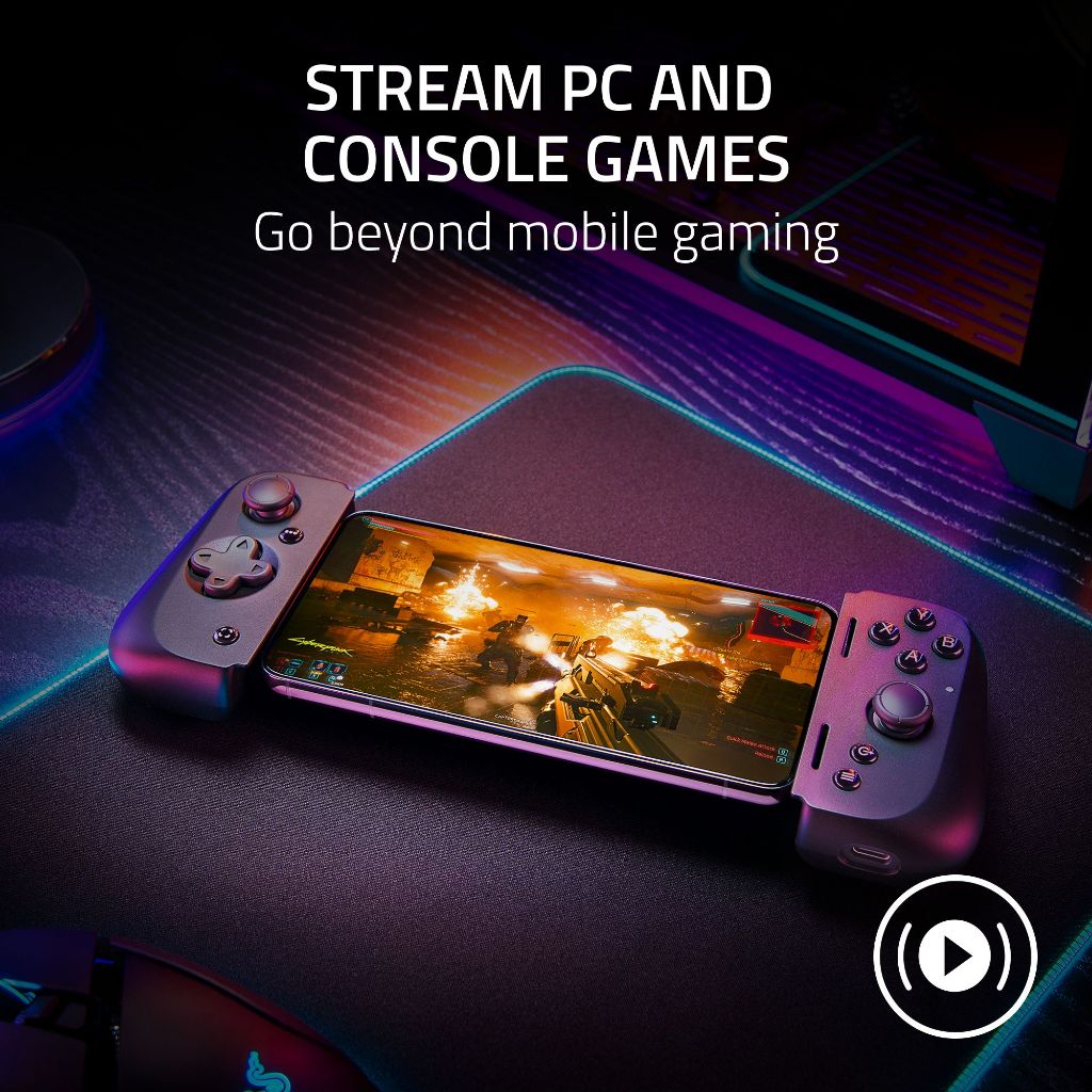 Razer Kishi V2 USB C - Tay Cầm Chơi Game Dành Cho iPhone và Android - Hàng chính hãng
