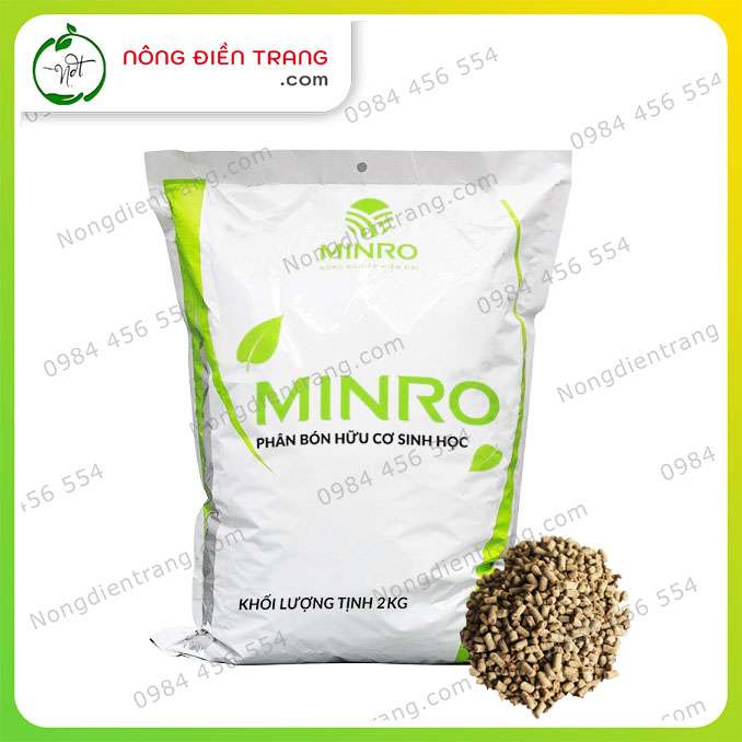 Phân Bón Hữu Cơ Sinh Học Dạng Viên Nở Minro - Lavamix - Giàu Dinh Dưỡng, Bổ Sung Axit Humic Trung Vi Lượng - Công Nghệ Hà Lan VTNN Nông Điền Trang