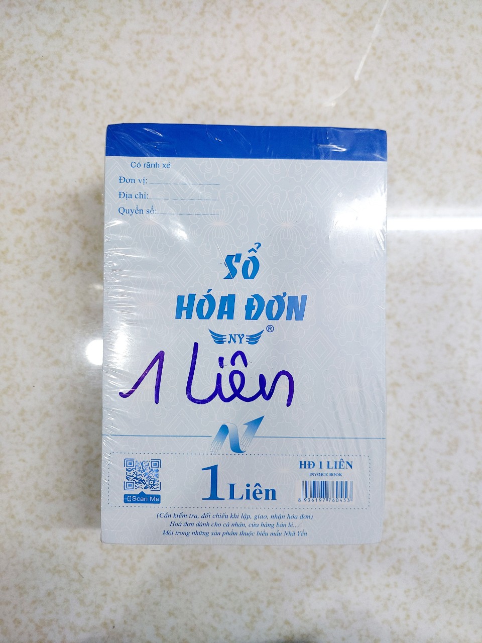 Lốc 10 quyển hóa đơn 1 liên Nhã Yến ( 1 quyển 100 tờ)