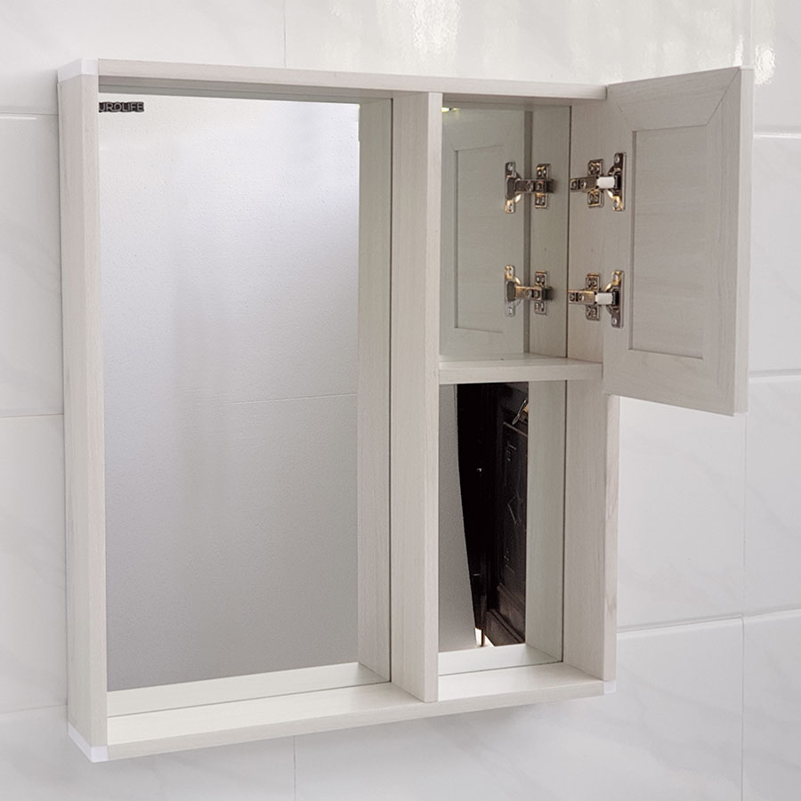 Bộ tủ Lavabo nhựa và carbon chịu nước Eurolife BLV-NC01 kháng nước chống ẩm chống bám bẩn, tạo khuẩn (Trắng)