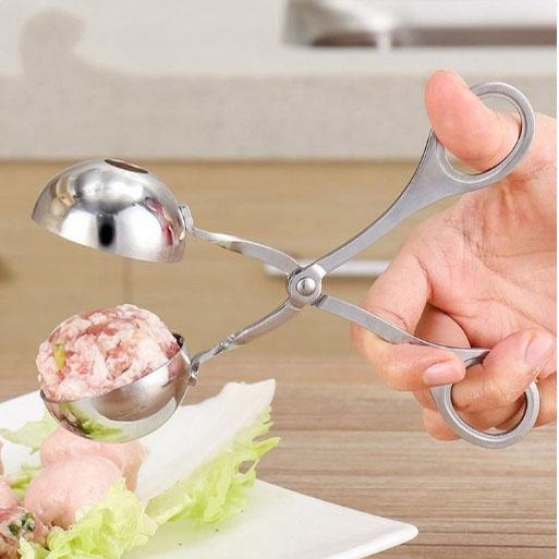 Dụng Cụ Kẹp Thịt Viên, Chả Viên Inox - Free Ship Toàn Quốc
