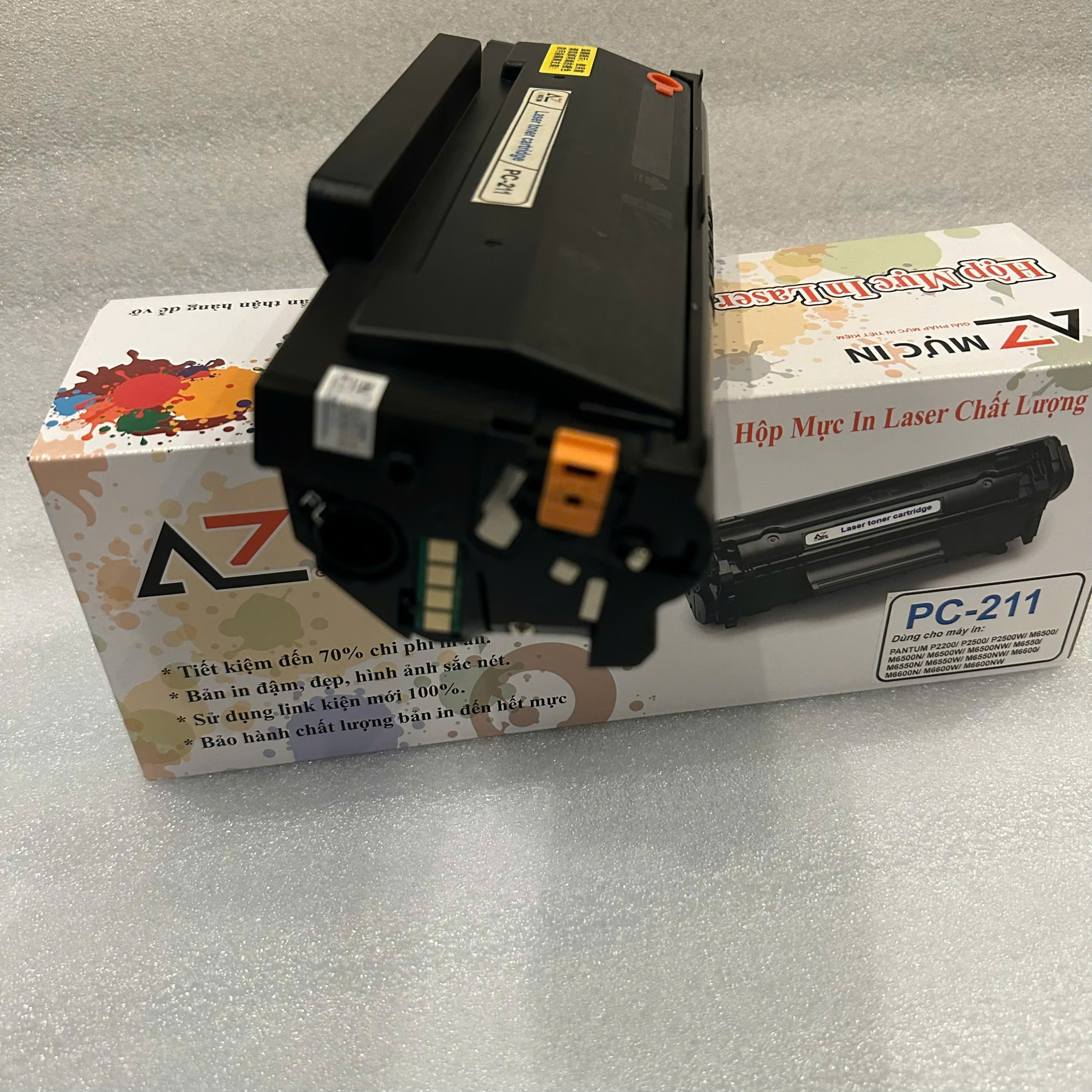 Hộp mực AZ PC211 dùng cho máy in Pantum P2500W, P2502W, P2516, M6505, M6550NW, M6552NW, M6600N - Hàng chính hãng