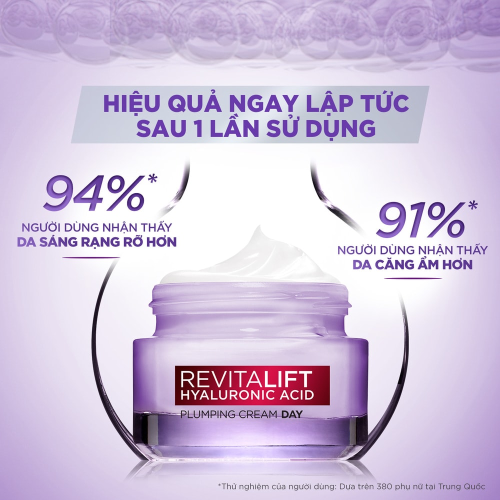 Kem Dưỡng Ban Ngày L'Oreal Paris Revitalift Hyaluronic Acid Plumping Cream Day Cấp Ẩm 50ml